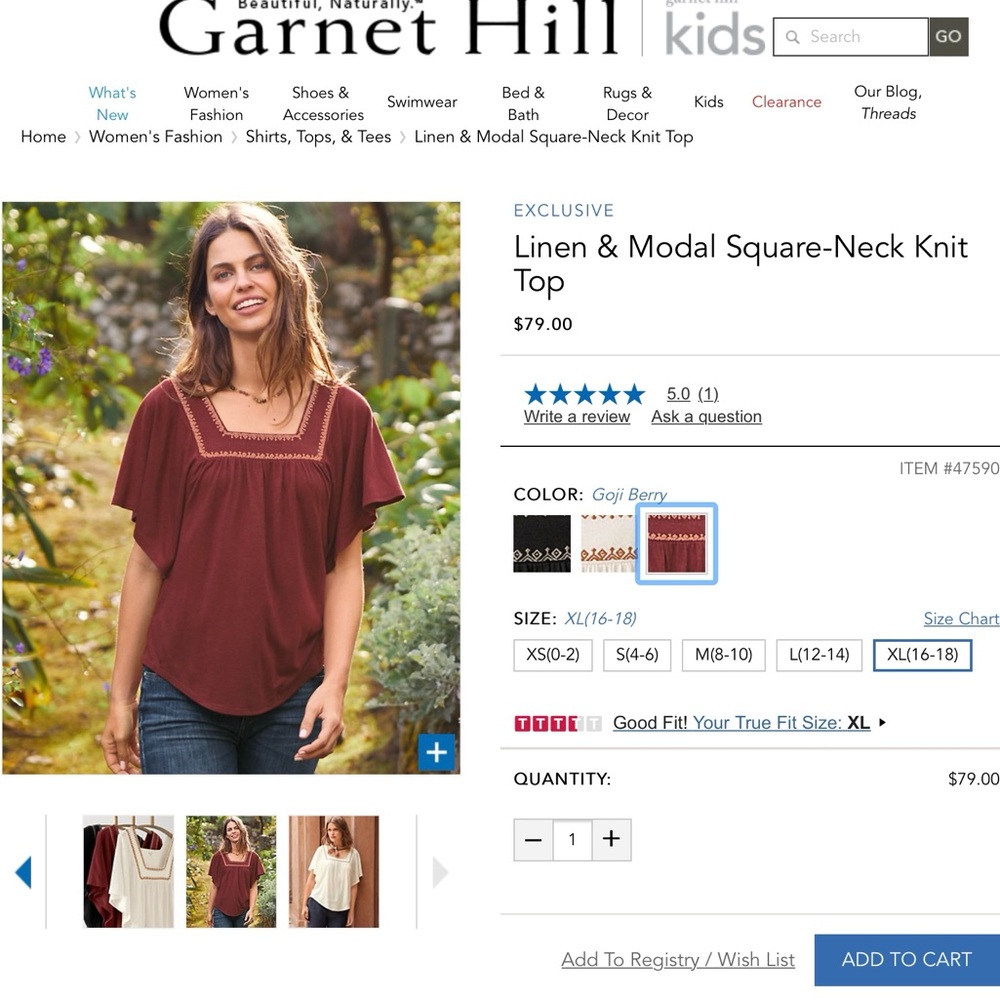 Embroidered Maroon Women's Top